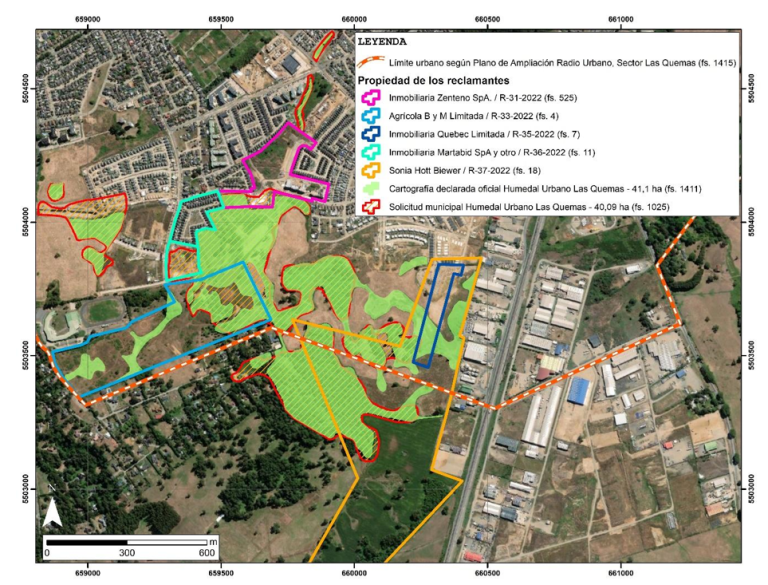 Tribunal Ambiental acogió reclamaciones por declaración de humedal urbano “Las Quemas” Osorno Causa R-31-2022 y acumuladas